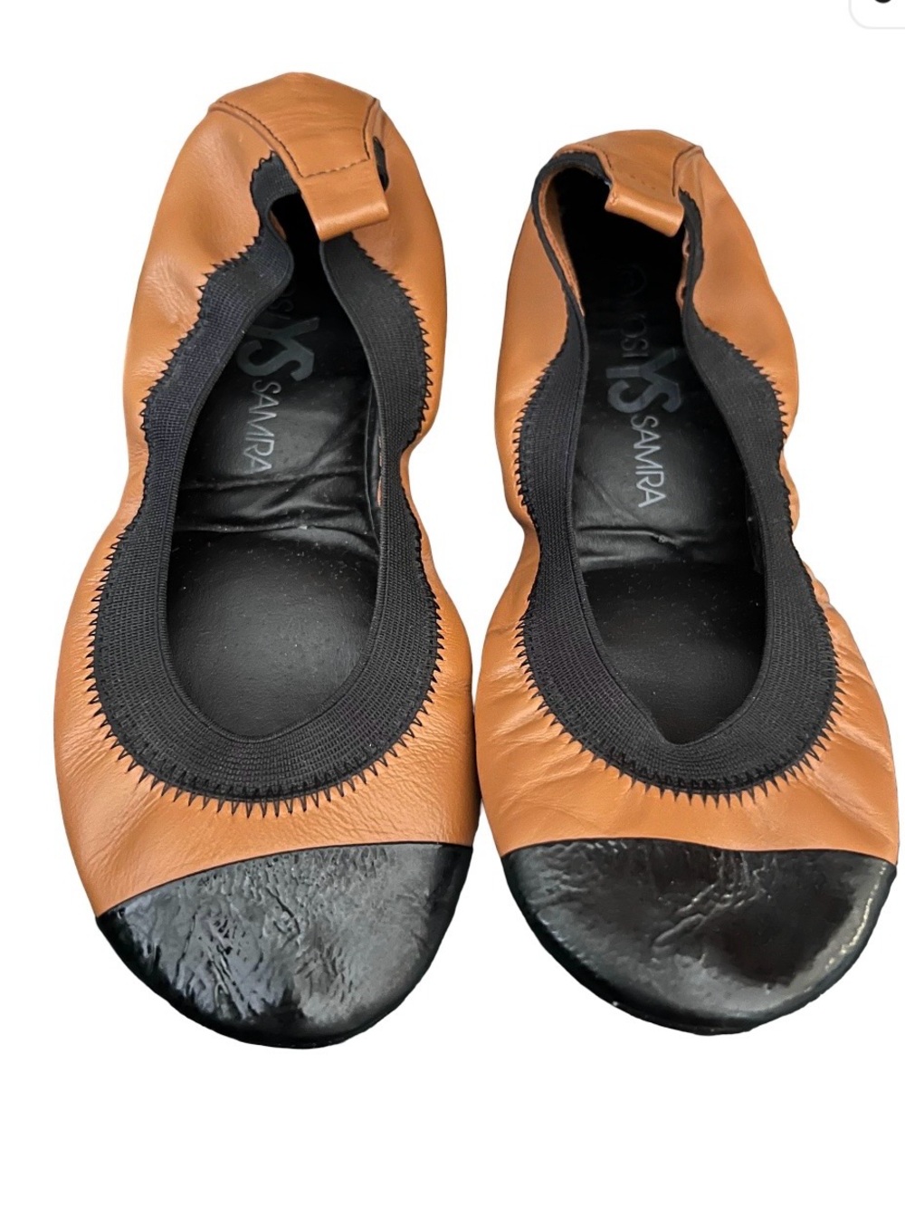 Yosi Samra Leather Foldable Ballet Flats size 6!